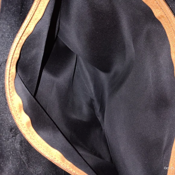 👜 Vintage Merona Cognac Vegan Leather Tote Bag - Picture 4 of 11